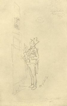 Der Gratulant mid-late 19th century, (c1924). Creator: Carl Spitzweg