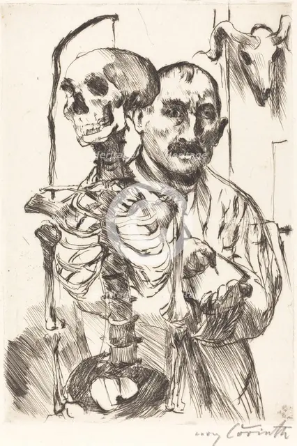 Der Künstler und der Tod II (The Artist and Death II), 1916. Creator: Lovis Corinth.