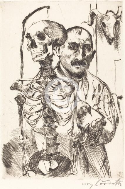 Der Künstler und der Tod II (The Artist and Death II), 1916. Creator: Lovis Corinth.