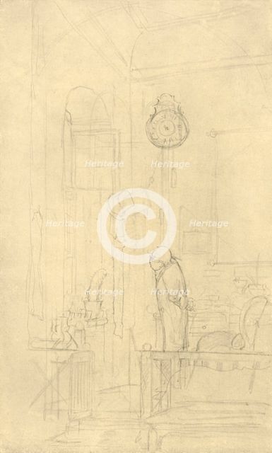 'Der Kaktusfreund', mid-late 19th century, (c1924).  Creator: Carl Spitzweg.