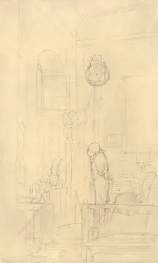 Der Kaktusfreund mid-late 19th century, (c1924). Creator: Carl Spitzweg