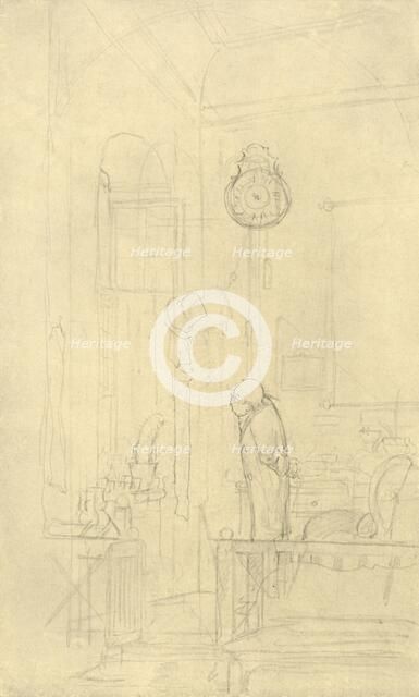 'Der Kaktusfreund', mid-late 19th century, (c1924).  Creator: Carl Spitzweg.