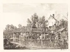 Der kleine Isarsteg, 1806. Creator: Johann Georg von Dillis