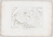 Der Kronenräuber (Claudio Murders His Brother, King Hamlet, By Pouring Poison into His Ear..., 1806. Creator: Johann Heinrich Lips