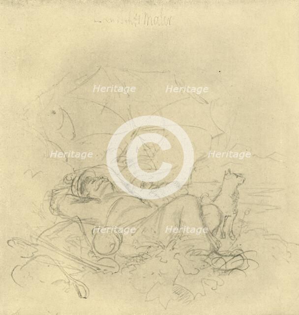 'Der Landschaftsmaler I', mid-late 19th century, (c1924).  Creator: Carl Spitzweg.