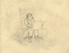 Der Landschaftsmaler II mid-late 19th century, (c1924). Creator: Carl Spitzweg