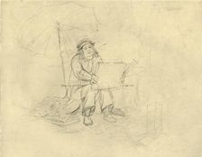 Der Landschaftsmaler II mid-late 19th century, (c1924). Creator: Carl Spitzweg