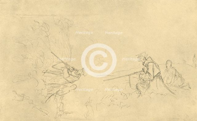 'Der Sonntagsjäger', mid-late 19th century, (c1924). Creator: Carl Spitzweg.