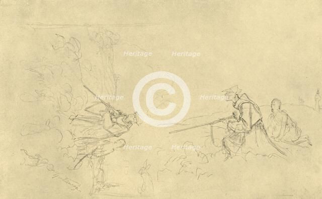 'Der Sonntagsjäger', mid-late 19th century, (c1924). Creator: Carl Spitzweg.