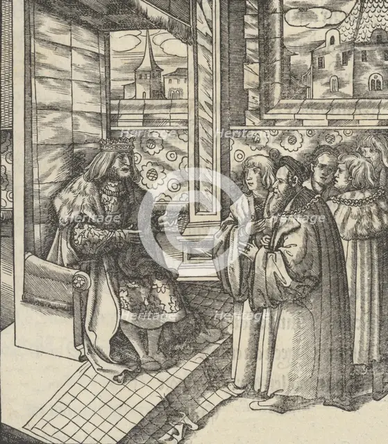 [Der Theuerdank]. Die geverlicheiten und eines teils der geschichten des loblichen streitb..., 1519. Creator: Jost de Negker.