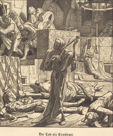 Der Tod als Erwürger (Death as Strangler), 1851. Creator: Alfred Rethel