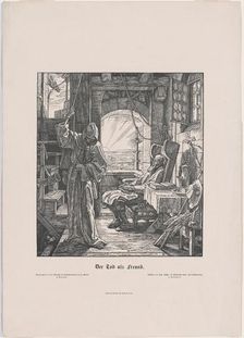 Der Tod als Erwürger (Death the Strangler), 1851. Creator: Alfred Rethel