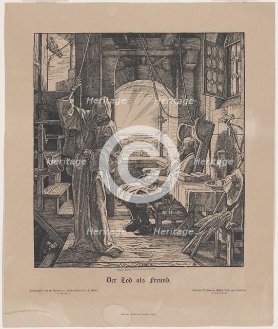 Der Tod als Freund (Death as a Friend), 1831. Creator: Alfred Rethel.