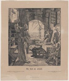 Der Tod als Freund (Death as a Friend), 1831. Creator: Alfred Rethel