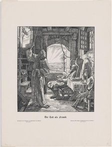 Der Tod als Freund (Death as a Friend), 1851. Creator: Alfred Rethel
