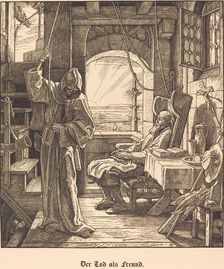 Der Tod als Freund (Death as a Friend), 1851. Creator: Alfred Rethel