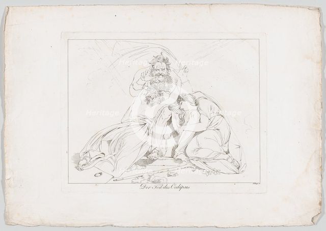 Der Tod des Oedipus (The Death of Oedipus), 1806. Creator: Franz Hegi.
