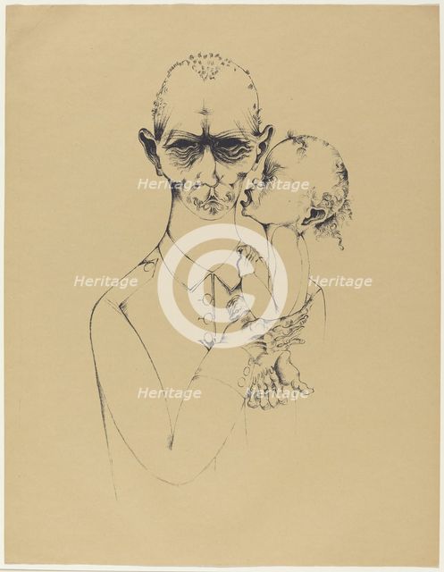 Der Vater (The Father), 1920. Creator: Heinrich Hoerle.