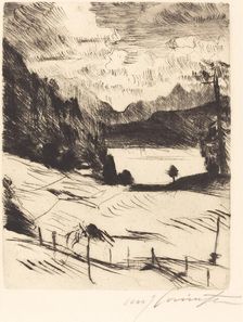Der Walchensee (The Walchensee), 1920. Creator: Lovis Corinth