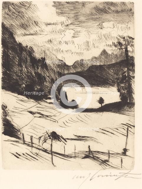 Der Walchensee (The Walchensee), 1920. Creator: Lovis Corinth.
