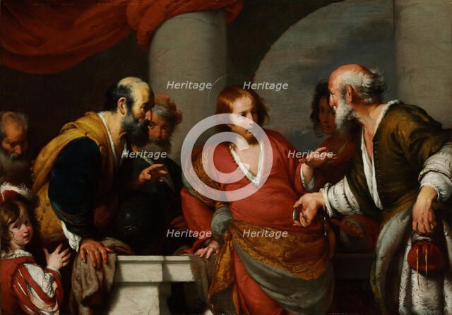 Der Zinsgroschen, 1630s. Artist: Strozzi, Bernardo (1581-1644)