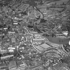 Derby city centre, Derbyshire, 1961. Artist: Aerofilms
