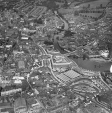 Derby city centre, Derbyshire, 1961. Artist: Aerofilms
