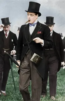 Derby Day, 1926: His Majesty, Ryder Cup contest at Southport (1936) Artists: Unknown, King George V