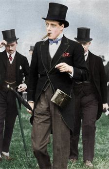 Derby Day, 1926: His Majesty, Ryder Cup contest at Southport (1936) Artists: Unknown, King George V