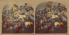 Derby Day. Nip and Tuck, about 1860. Creator: London Stereoscopic & Photographic Co