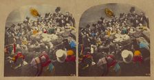 Derby Day. Nip and Tuck, about 1860. Creator: London Stereoscopic & Photographic Co