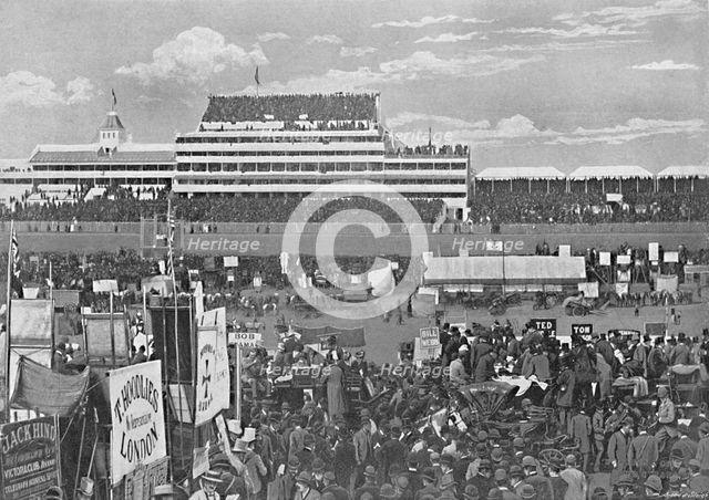 'Derby Day at Epsom', c1896. Artist: Spooner & Company.