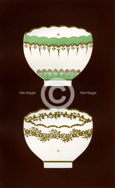 Derby patterns, 1876.  Artist: Hall & England