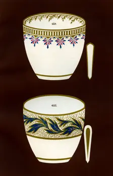 Derby patterns, 1876. Artist: Hall & England