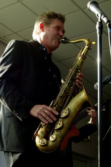 Derek Nash, Hawth, Crawley, West Sussex, 22nd October 2016. Artist: Brian O'Connor