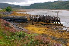Derelict jetty near Glenuig, Highland, Scotland Creator: Peter Thompson