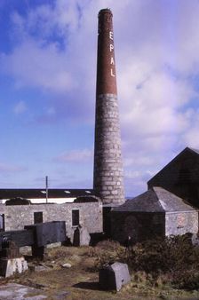 Derelict Tin Mine, Cambourne, Cornwall, 20th century. Artist: CM Dixon