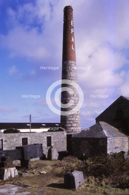 Derelict Tin Mine, Cambourne, Cornwall, 20th century.  Artist: CM Dixon.