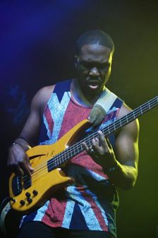 Derrick Hodge, Love Supreme Jazz Festival, Glynde Place, East Sussex, 2014. Artist: Brian O'Connor