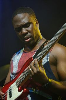 Derrick Hodge, Love Supreme Jazz Festival, Glynde Place, East Sussex, 2014. Artist: Brian O'Connor