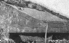 Derriere la bataille, au Sud de la Somme: Le travail de notre artillerie sur les defenses..., 1916. Creator: Unknown