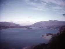 Derwent Water and Bassenthwaite from Ashness Wood, Lake District, c1955. Creator: Arthur Charles Kirby Ware