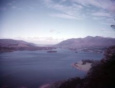Derwent Water and Bassenthwaite from Ashness Wood, Lake District, c1955. Creator: Arthur Charles Kirby Ware
