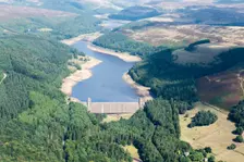 Derwent Dam and Upper Derwent Reservoir, Derbyshire, 2018. Creator: Emma Trevarthen