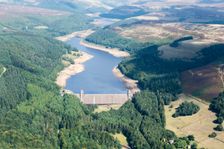 Derwent Dam and Upper Derwent Reservoir, Derbyshire, 2018. Creator: Emma Trevarthen