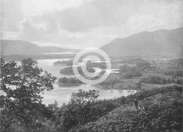'Derwentwater, from Falcon Crag', c1896. Artist: Green Brothers.