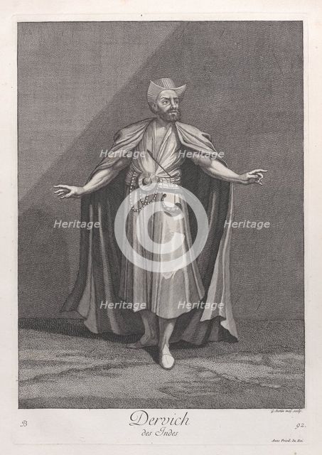 Dervich, des Indes, 1714-15. Creator: Unknown.