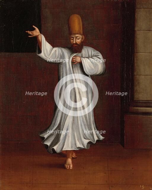 Dervish, 1700-1737. Creator: Workshop of Jean Baptiste Vanmour.