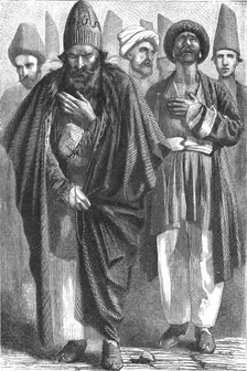 Dervish and penitent, Russian Geogia; A Journey on the Volga 1875. Creator: Nicholas Rowe