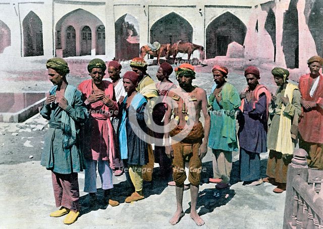 Dervishes and martyrs, Tehran, c1890. Artist: Gillot